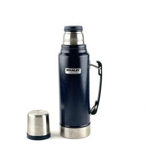Stanley Heritage Classic Vacuum Bottle(thermos) with Handle 1.1 QT Navy Blue